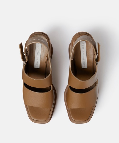 STELLA McCARTNEY(ステラマッカートニー)の「Elyse Alter Mat Platform Sandals / エリス オルター マット プラットフォームサンダル(サンダル・レディース・ブラウン・36.5/35.5/34.5)」の4枚目の写真