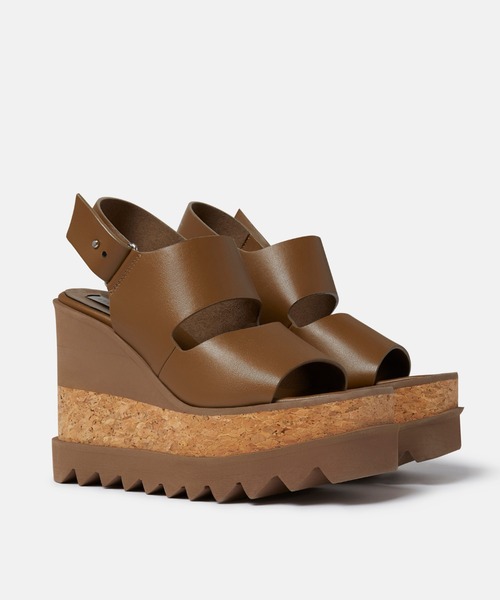STELLA McCARTNEY(ステラマッカートニー)の「Elyse Alter Mat Platform Sandals / エリス オルター マット プラットフォームサンダル(サンダル・レディース・ブラウン・36.5/35.5/34.5)」の3枚目の写真