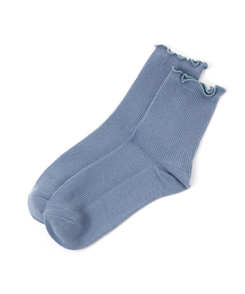 GLOBAL WORK(グローバルワーク)の「抗菌防臭リブメロウソックス/109641(ソックス/靴下・レディース・ブラック/ベージュ/オレンジ/ブルー/アイボリー・FREE)」の6枚目の写真