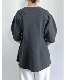 INED×STORY コラボ ペプラム　パフスリーブ　トップス M 黒 楽天市場】【限定！30%OFFクーポンで3710円】[STORYコラボ][洗濯