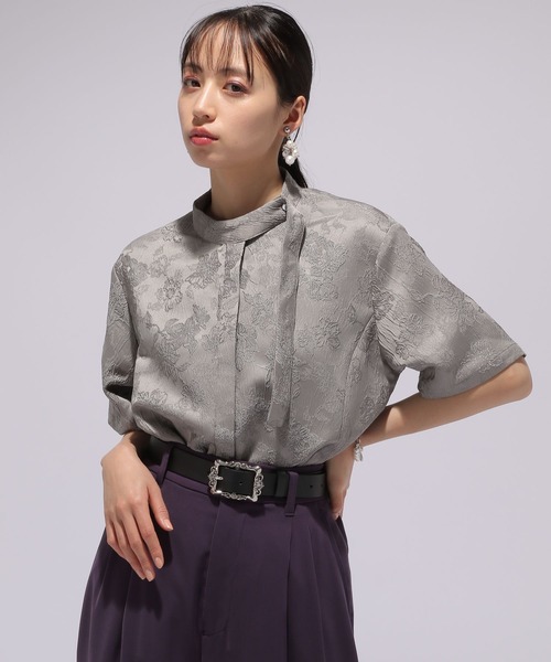 HARE（ハレ）の「ジャガードボウタイシャツ(HARE)（シャツ