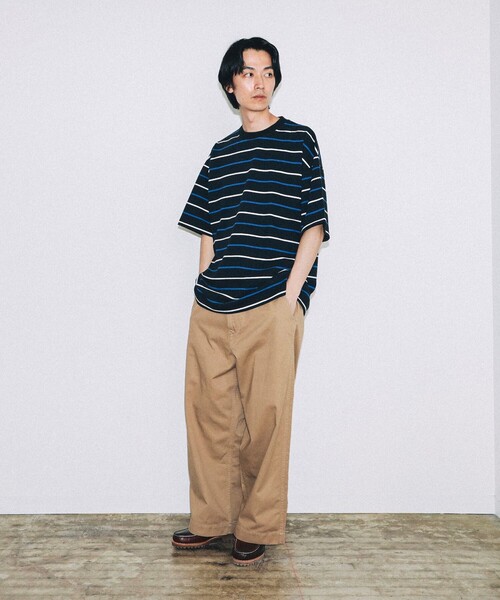 BEAMS T(ビームスティー)の「ONEITA / Border T-shirt(Tシャツ/カットソー・メンズ・ホワイト/ブラック・S/L/M/XL)」の4枚目の写真