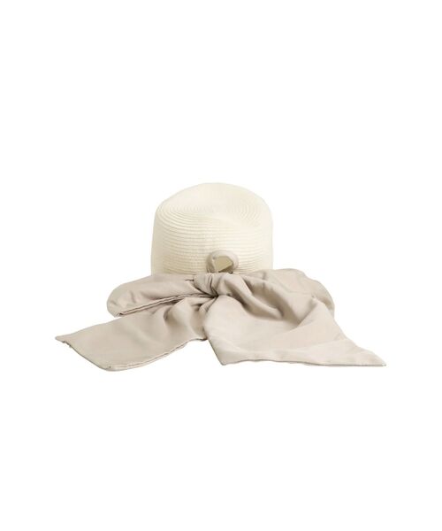 MERCURYDUO（マーキュリーデュオ）の「ビッグリボンペーパーキャップ（キャップ・レディース・アイボリー/ブラック・FREE）」の5枚目の写真