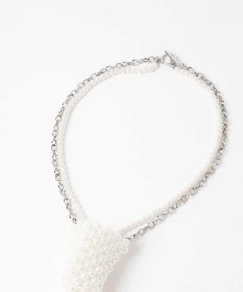 HARE(ハレ)の「パールネクタイネックレス(HARE)(ネックレス・レディース・ホワイト・FREE)」の14枚目の写真