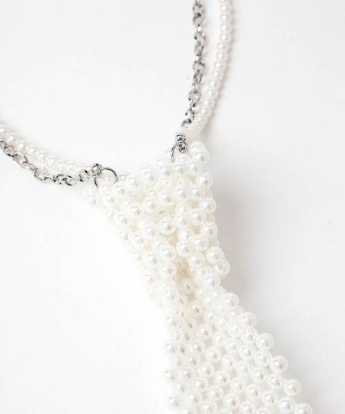 HARE(ハレ)の「パールネクタイネックレス(HARE)(ネックレス・レディース・ホワイト・FREE)」の16枚目の写真