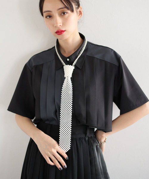 HARE(ハレ)の「パールネクタイネックレス(HARE)(ネックレス・レディース・ホワイト・FREE)」の3枚目の写真