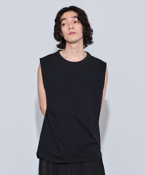 JUNRED(ジュンレッド)の「ルーズノースリーブ(タンクトップ・メンズ・ブラック/ホワイト・M/S/L)」の13枚目の写真