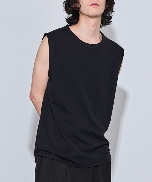 JUNRED(ジュンレッド)の「ルーズノースリーブ(タンクトップ・メンズ・ブラック/ホワイト・M/S/L)」の14枚目の写真