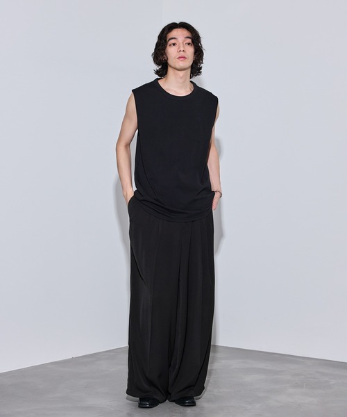 JUNRED(ジュンレッド)の「ルーズノースリーブ(タンクトップ・メンズ・ブラック/ホワイト・M/S/L)」の11枚目の写真