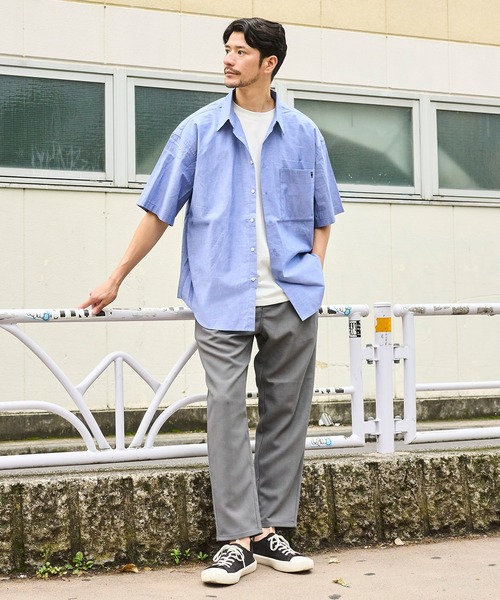 UNIVERSAL OVERALL（ユニバーサルオーバーオール）の「【UNIVERSAL OVERALL】別注 ドライストレッチ リラックスフィットテーパードパンツ（チノパンツ・メンズ・チャコールグレー/ブラック/クリーム・SMALL/MEDIUM/LARGE/X-LARGE）」の16枚目の写真