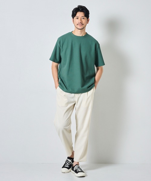 UNIVERSAL OVERALL（ユニバーサルオーバーオール）の「【UNIVERSAL OVERALL】別注 ドライストレッチ リラックスフィットテーパードパンツ（チノパンツ・メンズ・チャコールグレー/ブラック/クリーム・SMALL/MEDIUM/LARGE/X-LARGE）」の14枚目の写真