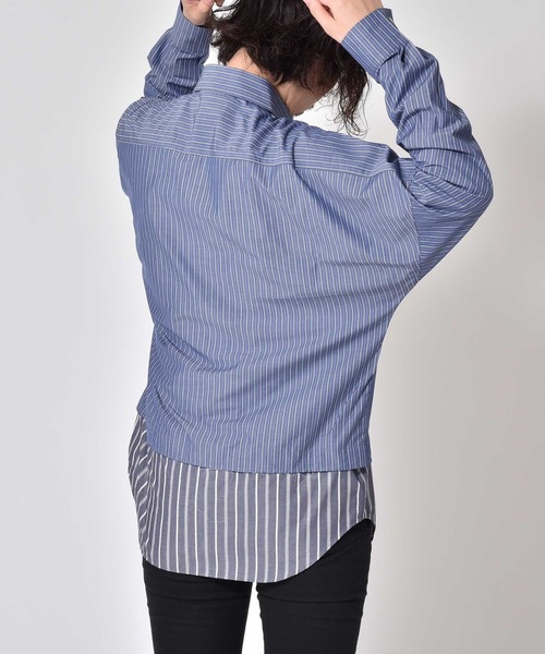 meagratia（メアグラーティア）の「dolman wide shirts（シャツ/ブラウス・レディース・ネイビー/ホワイト・2）」の11枚目の写真