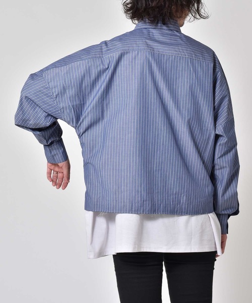 meagratia（メアグラーティア）の「dolman wide shirts（シャツ/ブラウス・レディース・ネイビー/ホワイト・2）」の8枚目の写真