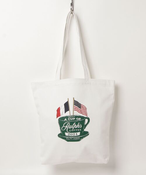 POLO RALPH LAUREN（ポロ ラルフ ローレン）の「Ralph's Coffee フラッグ ツイル トート（トートバッグ・メンズ・ホワイト・ONE）」の8枚目の写真