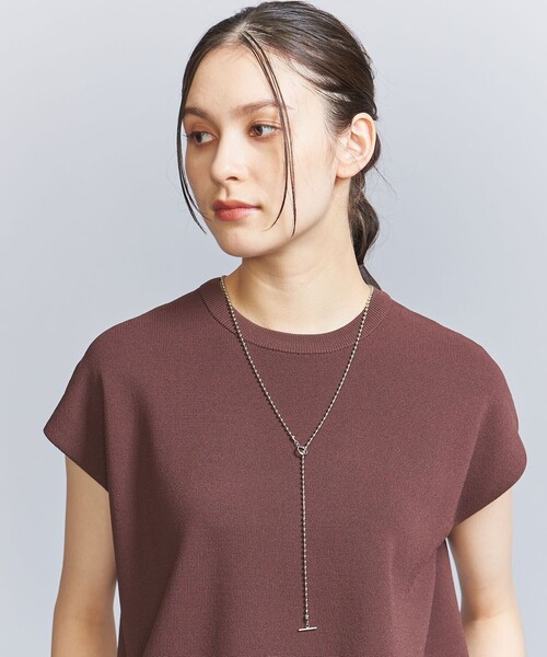 BEAUTY&YOUTH UNITED ARROWS（ビューティーアンドユースユナイテッドアローズ）の「ボールチェーン タイ ネックレス -3WAY-（ネックレス・レディース・シルバー/ゴールド・FREE）」の2枚目の写真
