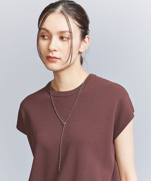 BEAUTY&YOUTH UNITED ARROWS（ビューティーアンドユースユナイテッドアローズ）の「ボールチェーン タイ ネックレス -3WAY-（ネックレス・レディース・シルバー/ゴールド・FREE）」の4枚目の写真