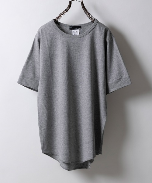 n(n) BY NUMBER (N)INE(エヌエヌバイナンバーナイン)の「ラウンドヘムTシャツ(Tシャツ/カットソー・メンズ・ホワイト/グレー・2/4)」の2枚目の写真