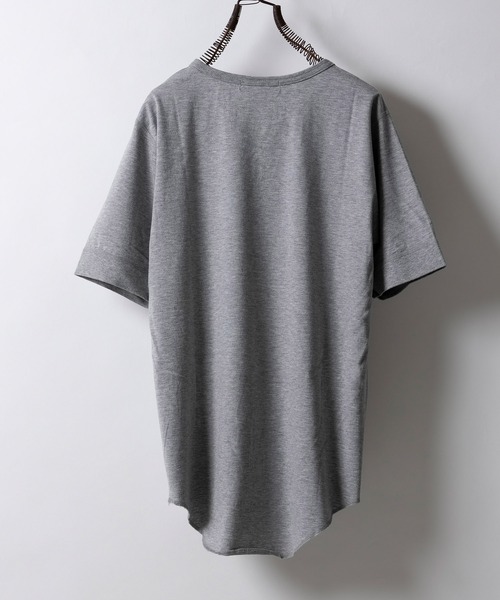 n(n) BY NUMBER (N)INE(エヌエヌバイナンバーナイン)の「ラウンドヘムTシャツ(Tシャツ/カットソー・メンズ・ホワイト/グレー・2/4)」の4枚目の写真