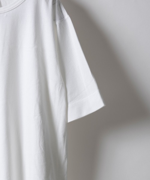 n(n) BY NUMBER (N)INE(エヌエヌバイナンバーナイン)の「ラウンドヘムTシャツ(Tシャツ/カットソー・メンズ・ホワイト/グレー・2/4)」の9枚目の写真