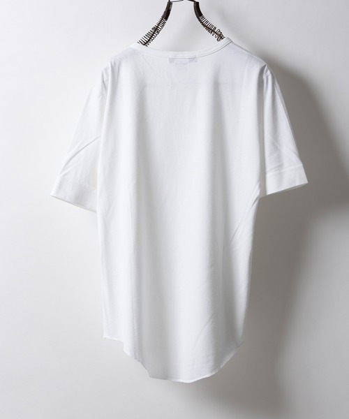 n(n) BY NUMBER (N)INE(エヌエヌバイナンバーナイン)の「ラウンドヘムTシャツ(Tシャツ/カットソー・メンズ・ホワイト/グレー・2/4)」の5枚目の写真