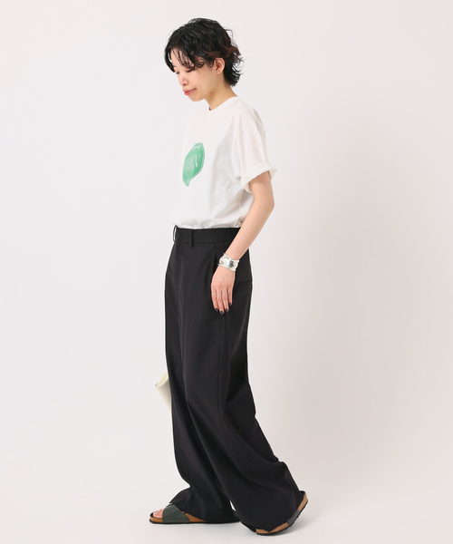 AP STUDIO（エーピーストゥディオ）の「Light T/R wide Pants（スラックス・レディース・ブラック・34/36/38/40）」の5枚目の写真