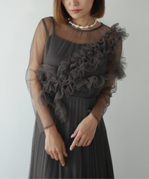 My shawty（ﾏｲｼｬｳﾃｨｰ）の「frill tule sheer dress（ドレス・レディース）」