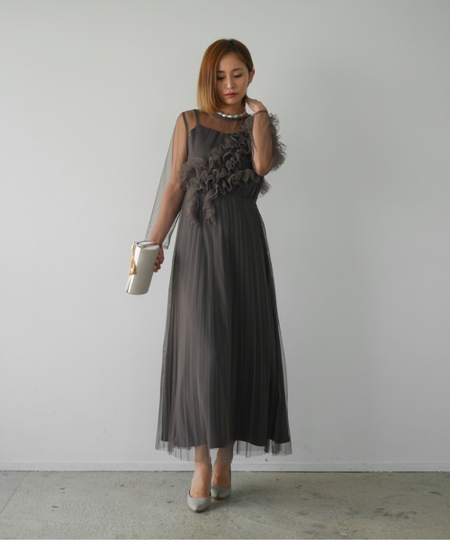 My shawty（ﾏｲｼｬｳﾃｨｰ）の「frill tule sheer dress（ドレス）」 - WEAR 