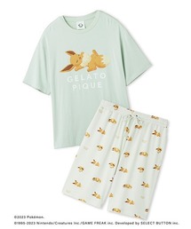gelato pique | 【ポケモンスリープ】【メンズ】接触冷感プリントTシャツ&ハーフパンツセット(ルームウェア/パジャマ)