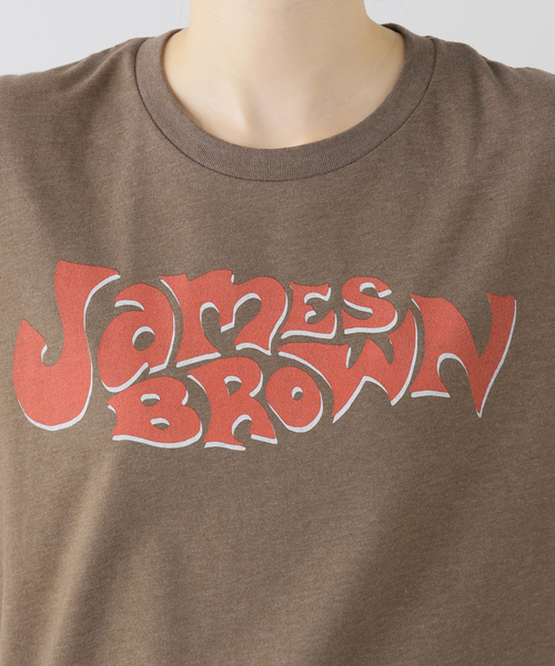 plage(プラージュ)の「BLUESCENTRIC/ブルースセントリック 別注 JAMES BROWN LOGO Tシャツ(Tシャツ/カットソー・レディース・ブラウン・FREE)」の10枚目の写真