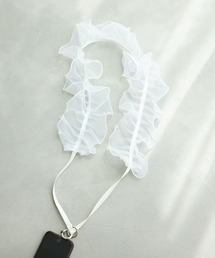 ROPE' PICNIC | パールオーガンジーフリルショルダーストラップ(スマホグッズ)