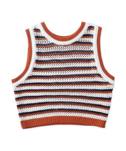 WEGO(ウィゴー)の「WEGO/メッシュタンク(ニット/セーター・レディース・ブルー/オレンジ・FREE)」の14枚目の写真