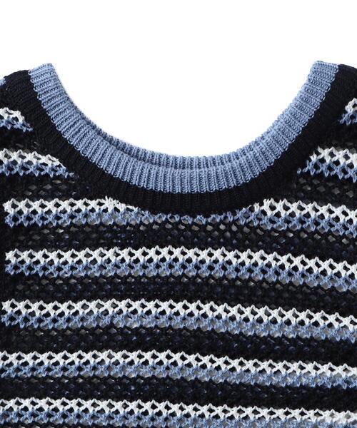 WEGO(ウィゴー)の「WEGO/メッシュタンク(ニット/セーター・レディース・ブルー/オレンジ・FREE)」の17枚目の写真