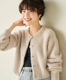 NOLLEY’S | 《手洗い可能》《アンサンブル対応》プレミアムヘアリークロップドクルーネックカーディガン(カーディガン/ボレロ)