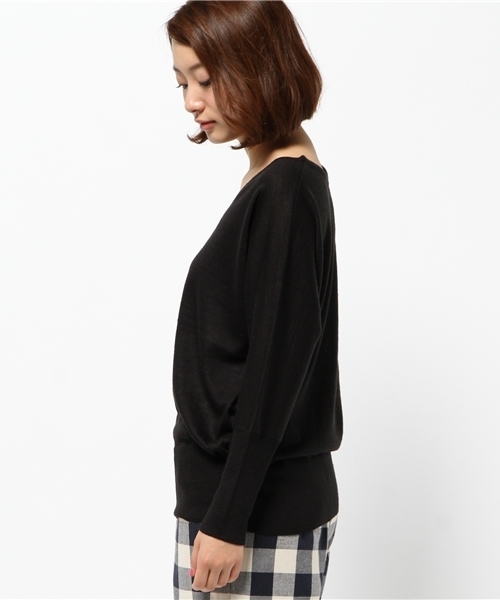 Discoat Parisien（ディスコートパリシアン）の「アンチピリングVドルマン（ニット/セーター・レディース・グリーン/アイボリー/グレー/ブラック/その他19/レッド・MEDIUM/LARGE）」の8枚目の写真