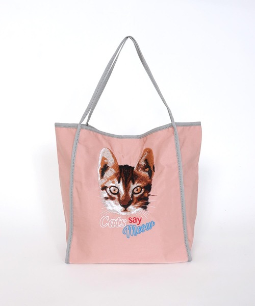 Cepica（セピカ）の「アソート刺繍トートバッグ     @（トートバッグ・レディース・グレー/ピンク・FREE）」の4枚目の写真