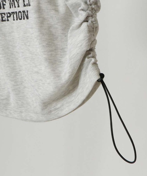 GORGE（ゴージ）の「脇シャーリングテレコＴｏｐｓ（Tシャツ/カットソー・レディース・オフホワイト/オートミール・F）」の10枚目の写真