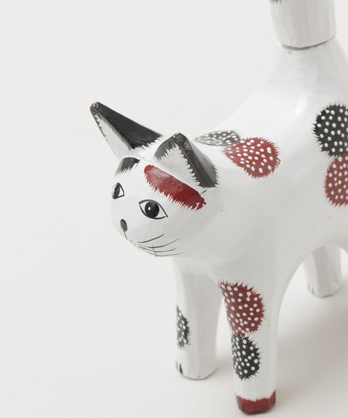 チャイハネ（チャイハネ）の「【チャイハネ】バリネコ ロールペーパーホルダー45（インテリア雑貨・レディース・ブラウン/グレー/ブラック/ホワイト×ブラック・FREE）」の11枚目の写真