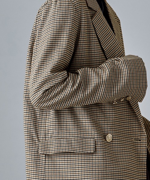 etoll.（エトル）の「トラディショナルツイルテーラードジャケット（テーラードジャケット・レディース・ネイビー/ブラウン/チャコールグレー/ブラウン系その他2/ベージュ・M）」の22枚目の写真