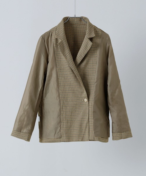etoll.（エトル）の「トラディショナルツイルテーラードジャケット（テーラードジャケット・レディース・ネイビー/ブラウン/チャコールグレー/ブラウン系その他2/ベージュ・M）」の12枚目の写真
