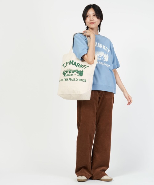 The Shinzone シンゾーン TOTE トートバッグ　ブラウン Shinzone（シンゾーン）】Shinzone TOTE シンゾーン ロゴトートバッグ
