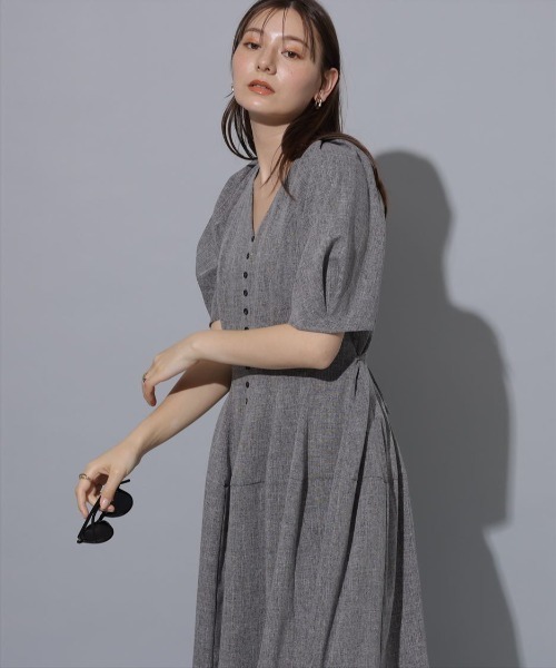 リランドチュール ドットチュールチェックワンピース （リランド  