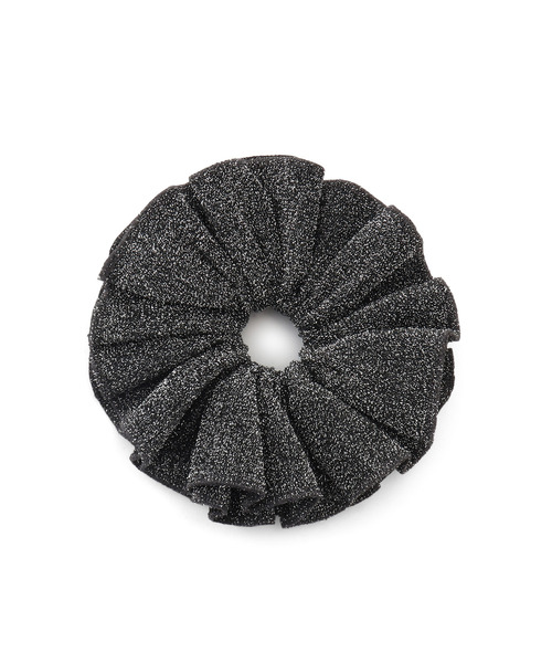 VIS（ビス）の「ラメニットボリュームシュシュ（シュシュ・レディース・グレー/ブラック・FREE）」の8枚目の写真