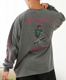DC/ディーシー ロンT/長袖Tシャツ ロングスリーブ ルーズシルエット バックプリント スリーブロゴ DLT244076