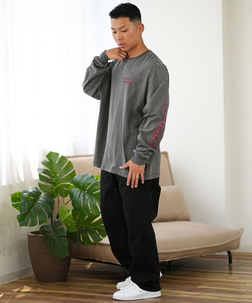 DC(ディーシー)の「DC/ディーシー ロンT/長袖Tシャツ ロングスリーブ ルーズシルエット バックプリント スリーブロゴ DLT244076(Tシャツ/カットソー・メンズ・スミクロ/ホワイト・M/L/XL)」の14枚目の写真