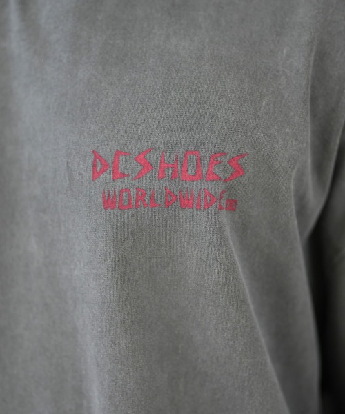 DC(ディーシー)の「DC/ディーシー ロンT/長袖Tシャツ ロングスリーブ ルーズシルエット バックプリント スリーブロゴ DLT244076(Tシャツ/カットソー・メンズ・スミクロ/ホワイト・M/L/XL)」の16枚目の写真