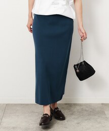 OPAQUE.CLIP | ニットナロースカート／セットアップ対応【洗濯機洗い可】(スカート)