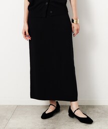 OPAQUE.CLIP | ニットナロースカート／セットアップ対応【洗濯機洗い可】(スカート)