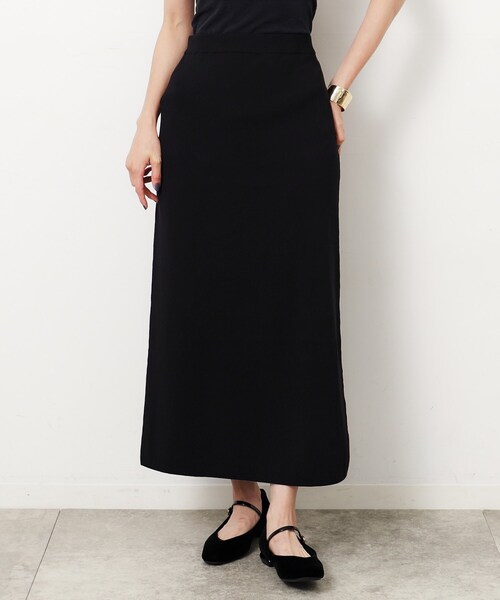 OPAQUE.CLIP（オペークドットクリップ）の「◆ニットナロースカート／セットアップ対応【洗濯機洗い可】（スカート・レディース・ブルー系その他/ブラック/ダークオリーブ・42/40/38）」の16枚目の写真