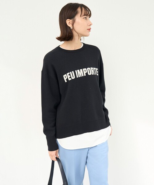 UNFILO（アンフィーロ）の「コットンスムース レイヤードインナー（Tシャツ/カットソー・レディース・ホワイト系/ブラック系1・SMALL/MEDIUM/LARGE）」の11枚目の写真