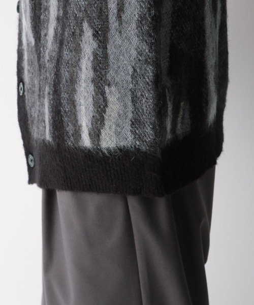 RAGEBLUE（レイジブルー）の「Pattern mohair knit over loose cardigan/総柄/モヘヤニットカーディガン（カーディガン/ボレロ・メンズ・ブルー/ブラック系その他/グリーン/ブラウン・SMALL/MEDIUM/LARGE）」の20枚目の写真